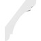 Ekena Millwork 4-in. W x 20-in. D x 26-in. H Olympic Architectural Grade PVC Knee Brace BRCP04X20X26OLY - alternate 3